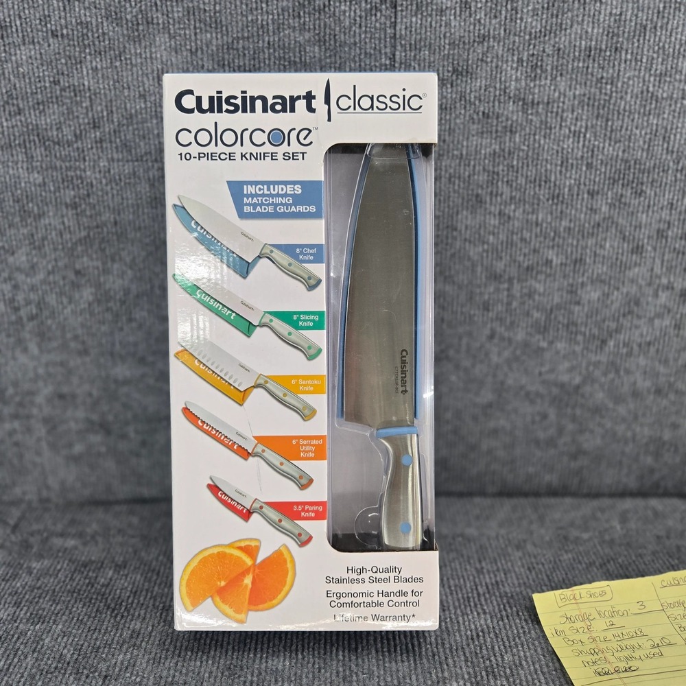 Cuisinart Classic ColorCore 10-Piece Knife Set New In Box